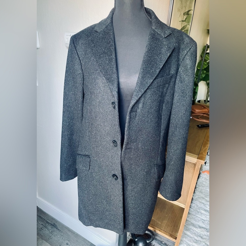 Sisley Men’s Wool Peacoat overcoat- size 50